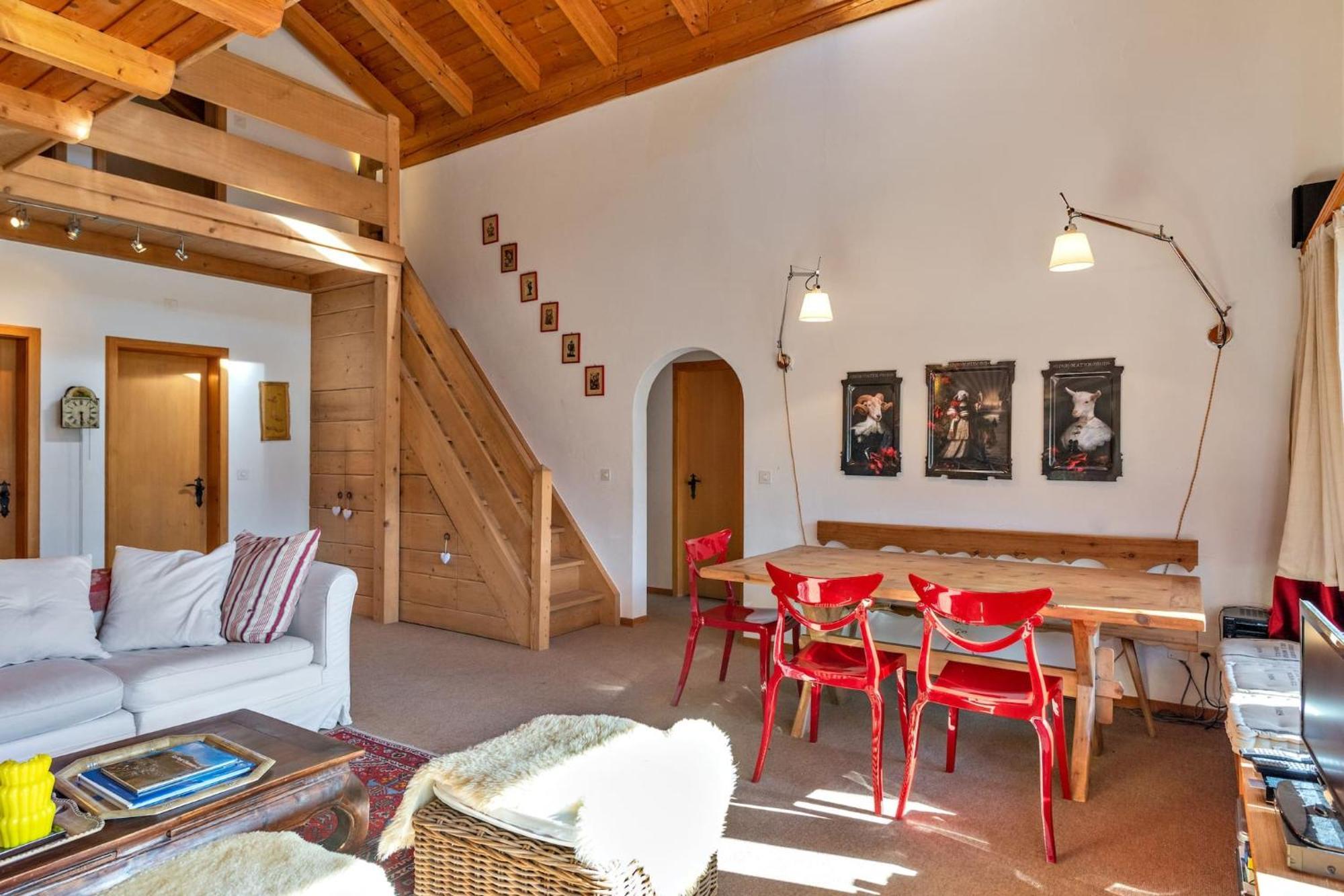 Apartamento Chesa Panorama B - La Punt Exterior foto