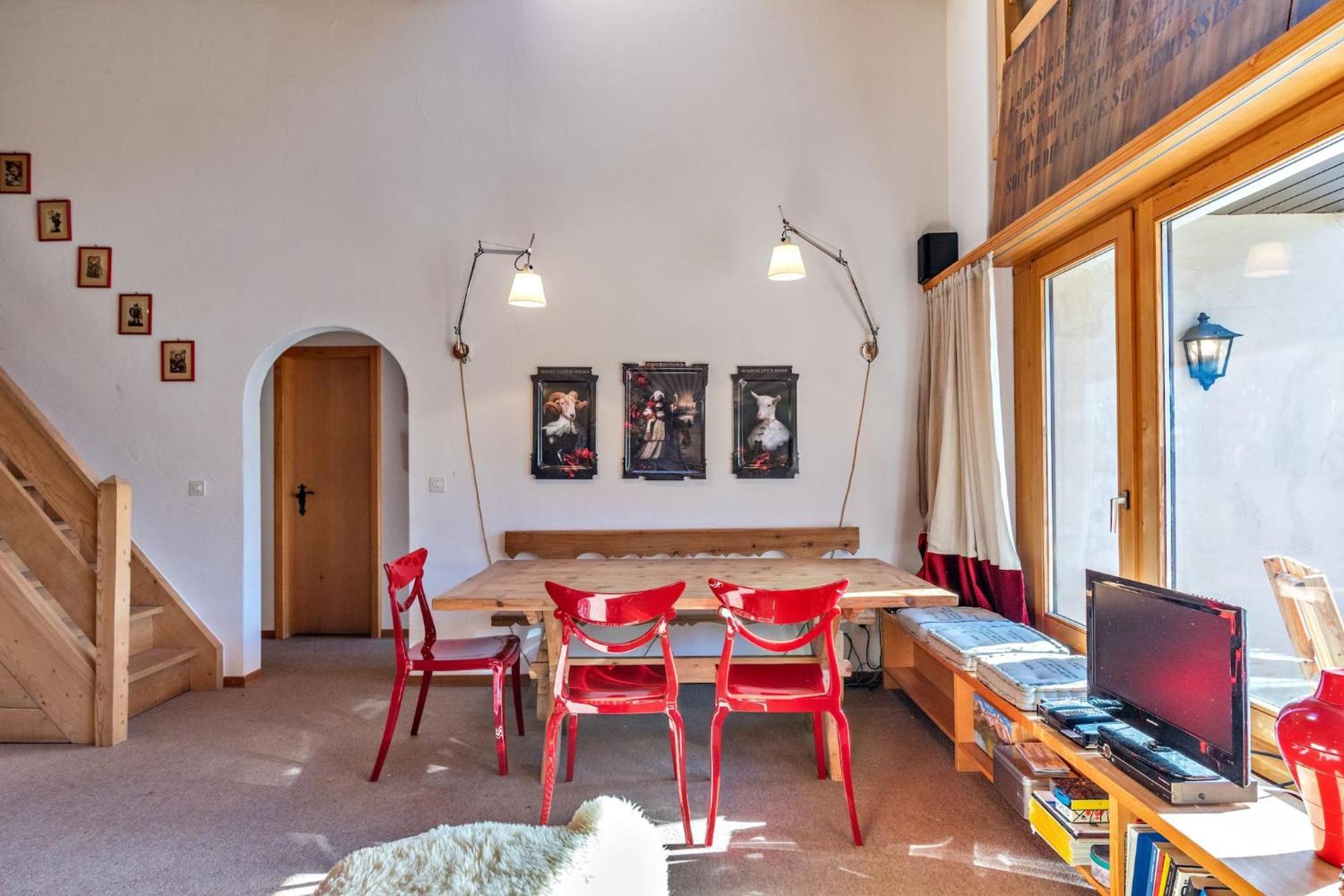Apartamento Chesa Panorama B - La Punt Exterior foto